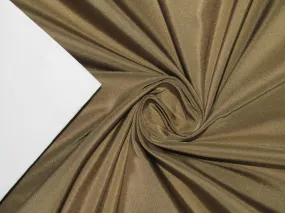 100% PURE SILK TAFFETA FABRIC bronze brown color 54" wide TAF261