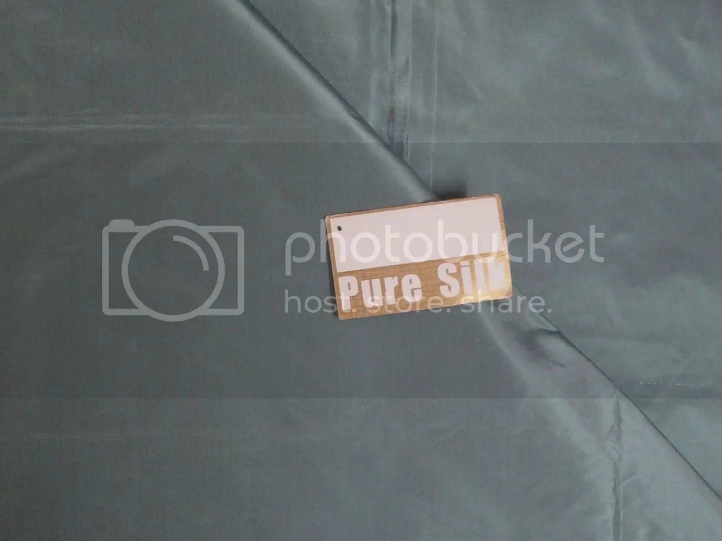 100% Pure SILK TAFFETA FABRIC Dusty Blue x brown color TAF64[1]