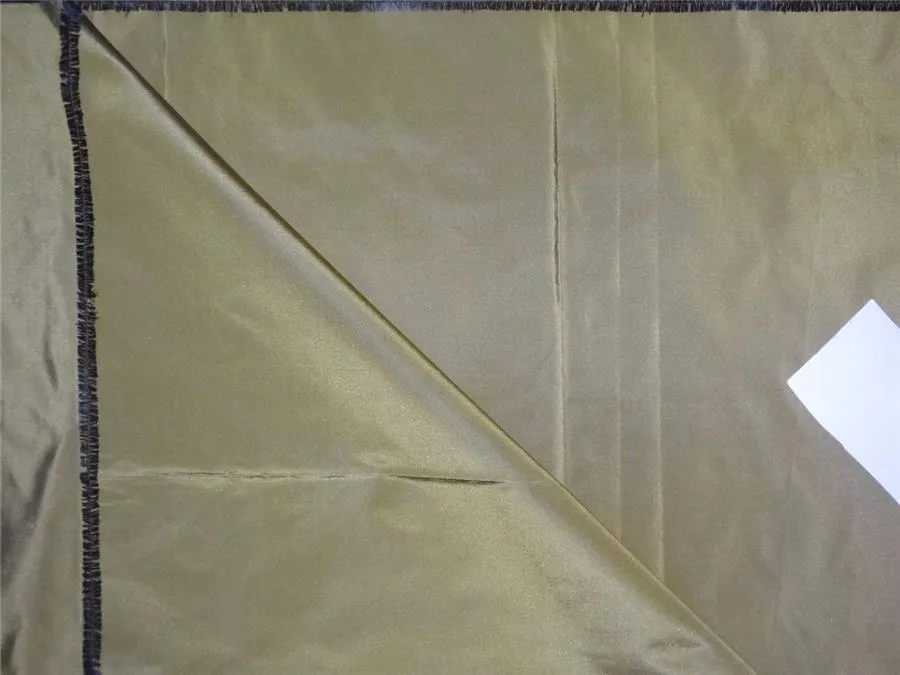 100% Pure Silk Taffeta Fabric Green x Black 54" wide TAF278[5]