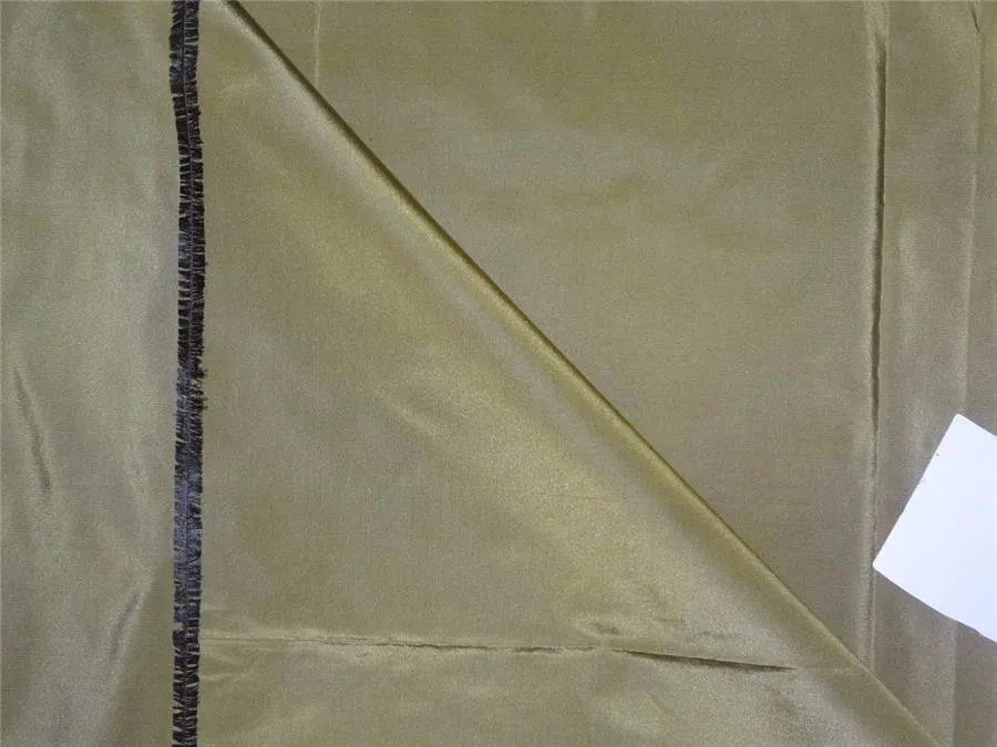 100% Pure Silk Taffeta Fabric Green x Black 54" wide TAF278[5]