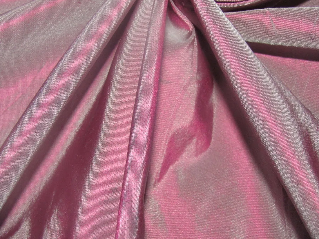 100% Pure SILK TAFFETA FABRIC Hot Pink x Powder Blue Shot color RAPIER PREMIUM QUALITY 60" wide TAF332[1]