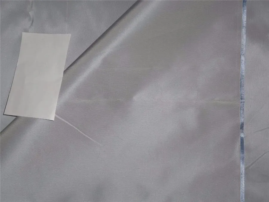 100% Pure Silk Taffeta Fabric Light Taupe 60&quot;TAF277[6]