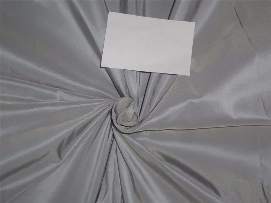 100% Pure Silk Taffeta Fabric Light Taupe 60&quot;TAF277[6]