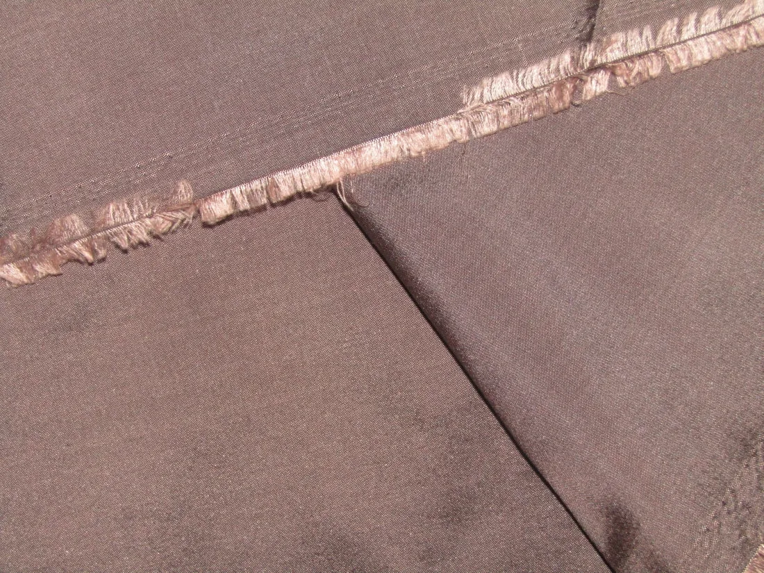 100% Silk Taffeta Fabric Chocolate Brown Color 54" wide TAF70[2]