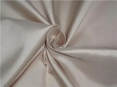 100% Silk Taffeta Fabric Golden Cream Color 60&quot; wide