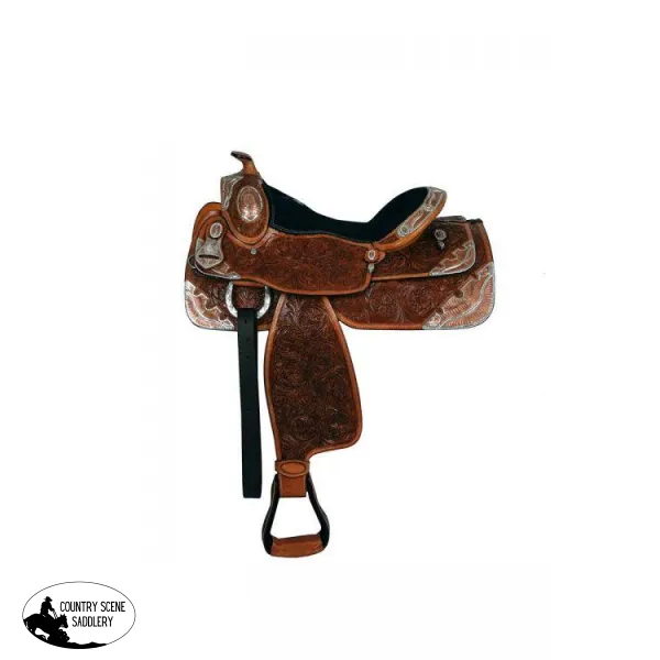 16" Double T fully tooled show saddle.