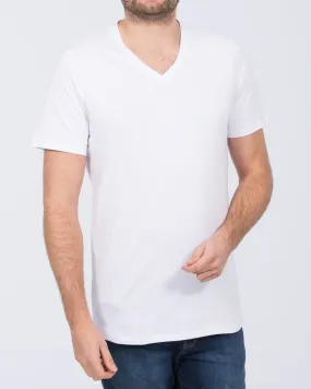 2t Felix Tall V-Neck T-Shirt (white)