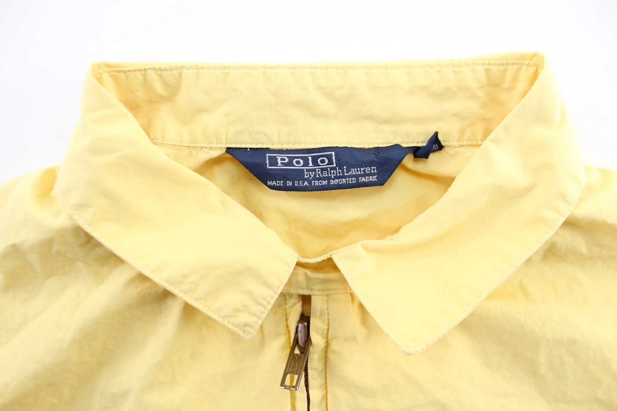 90’s Polo by Ralph Lauren Yellow Zip Up Jacket