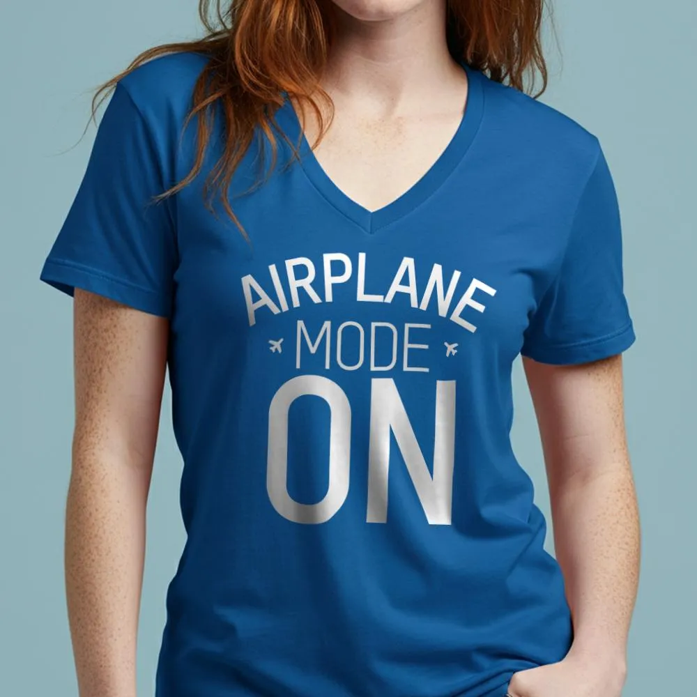 Airplane Mode - Women's V-Neck T-Shirt