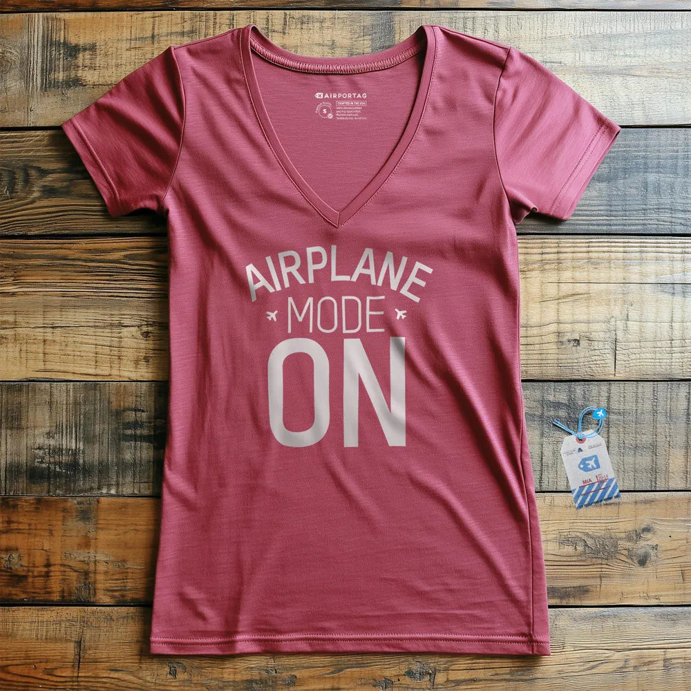 Airplane Mode - Women's V-Neck T-Shirt