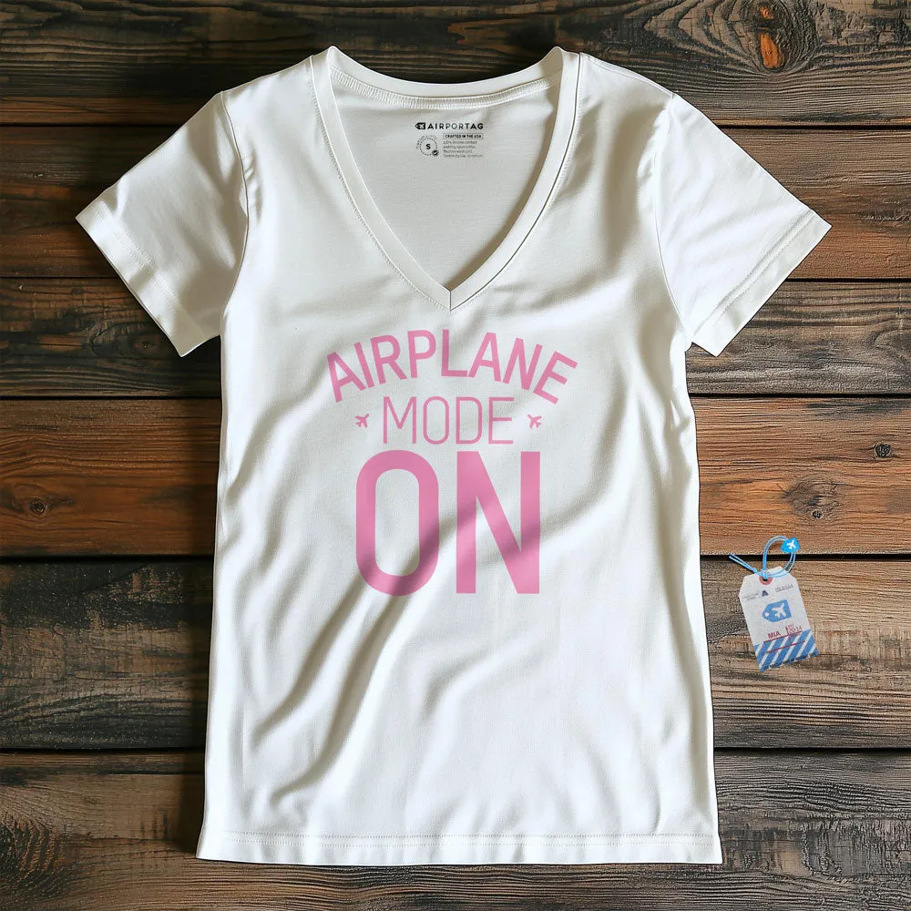 Airplane Mode - Women's V-Neck T-Shirt