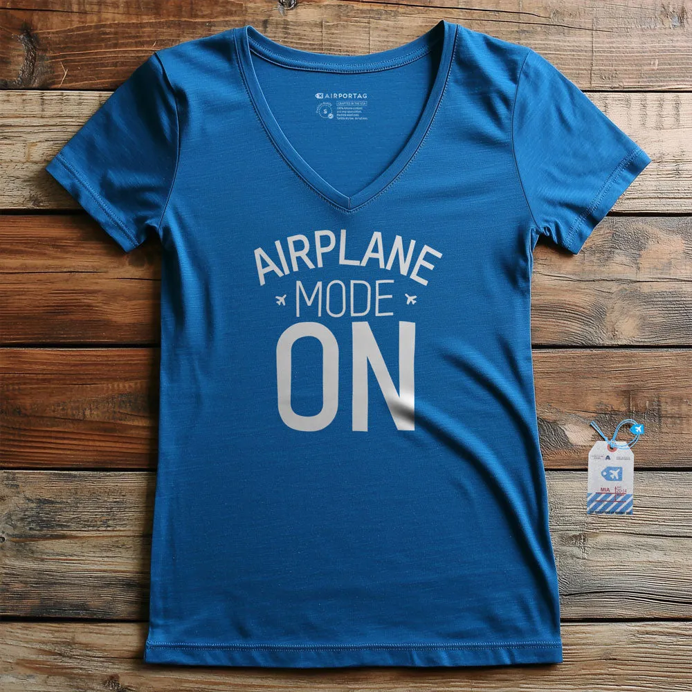 Airplane Mode - Women's V-Neck T-Shirt