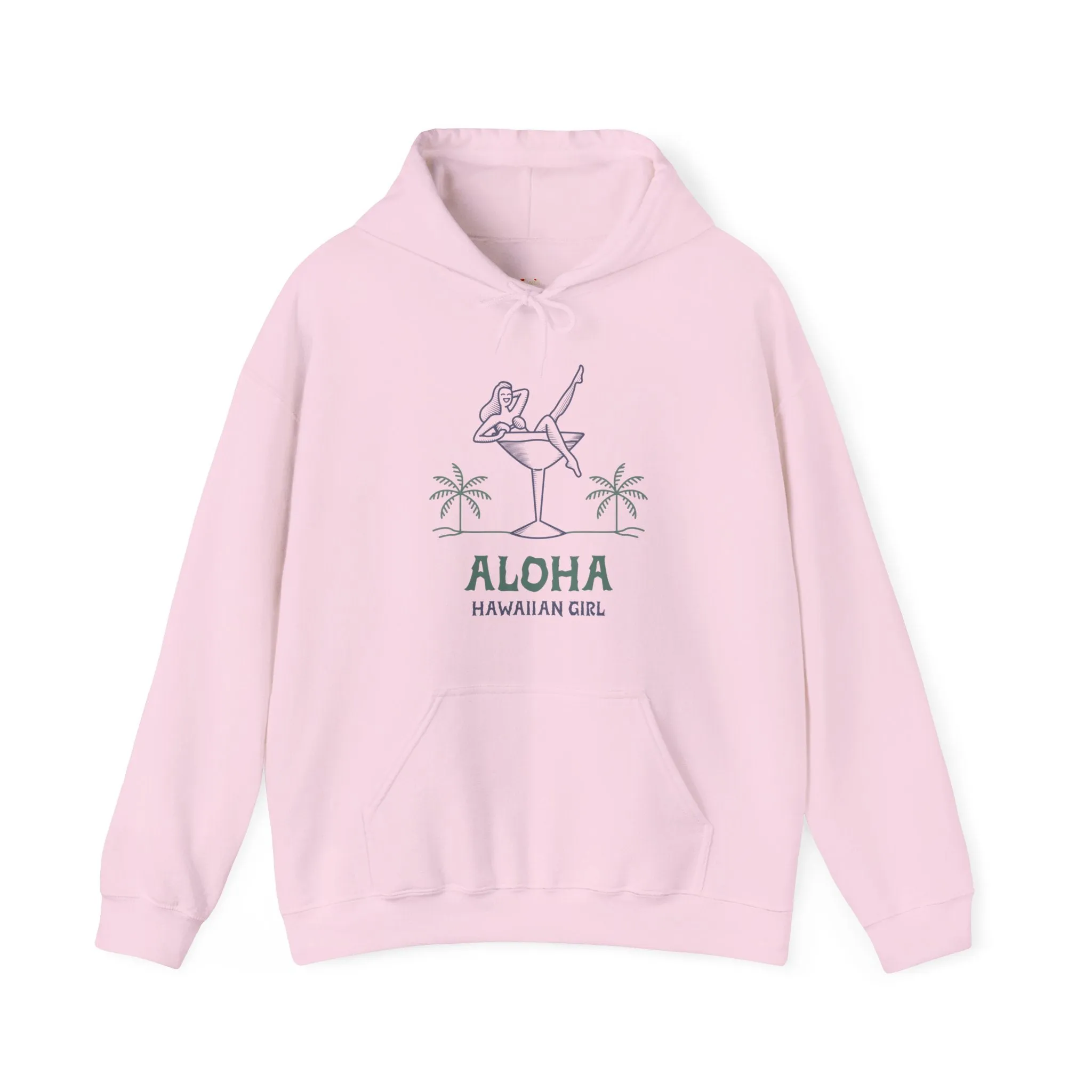 Beach Aloha Hawaiian Girl Hoodie