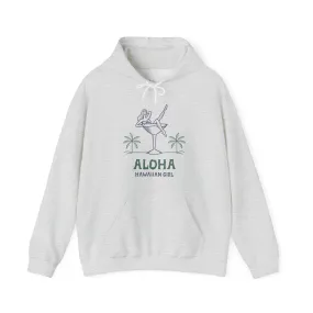 Beach Aloha Hawaiian Girl Hoodie