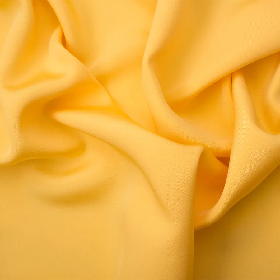 Canary Yellow Silk Marocain Crêpe