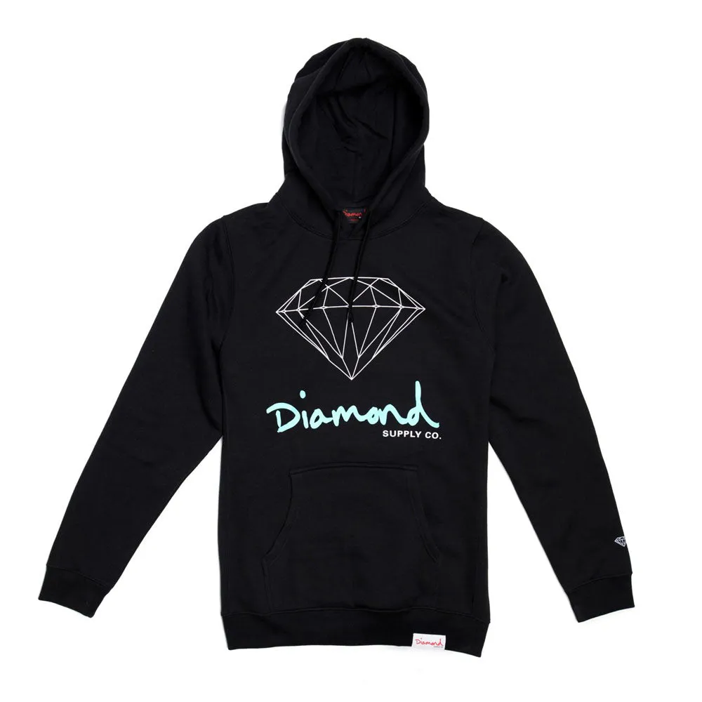 Diamond Supply Co OG Sign Hoodie Black