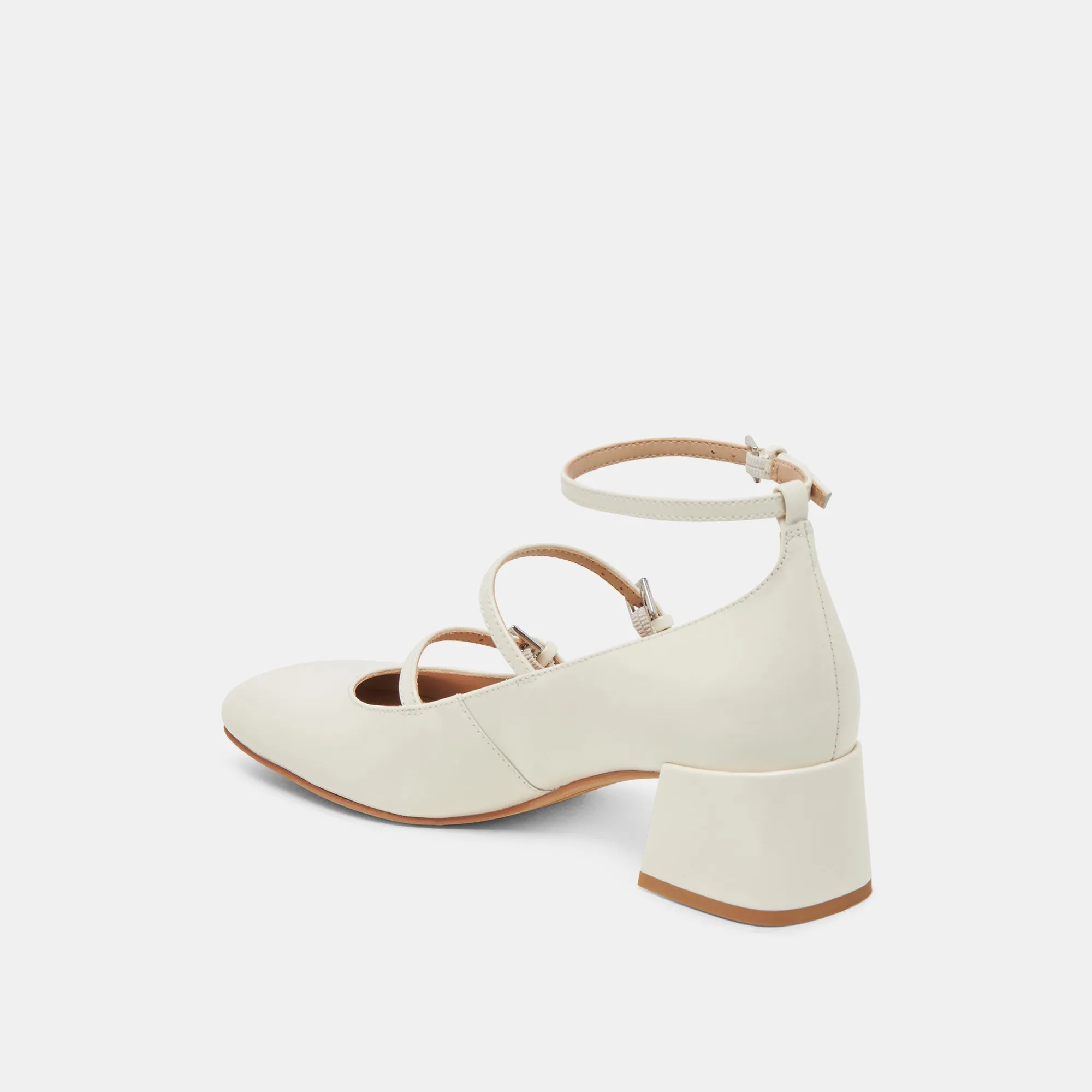 MEADOW HEELS WHITE PATENT LEATHER