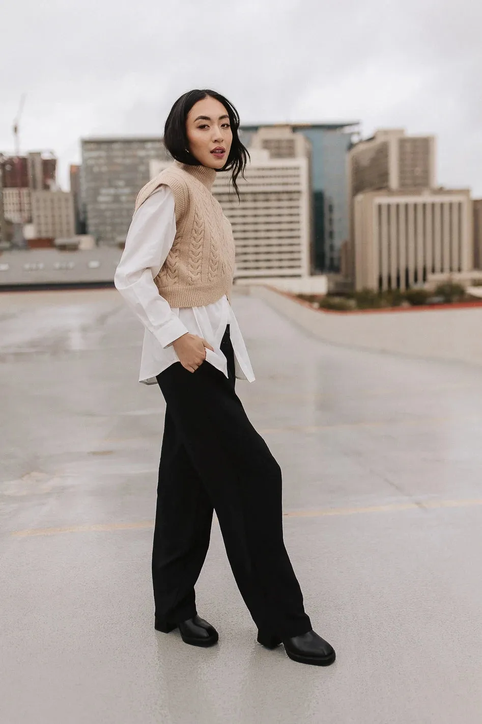 Morgan Wide Leg Pants in Black - FINAL SALE