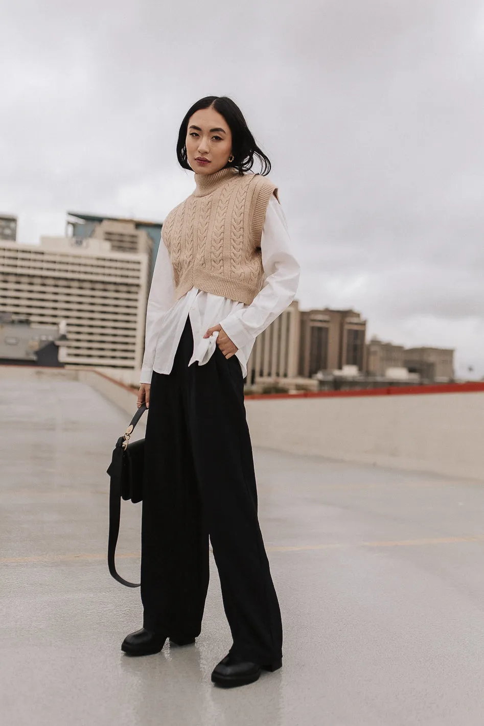 Morgan Wide Leg Pants in Black - FINAL SALE