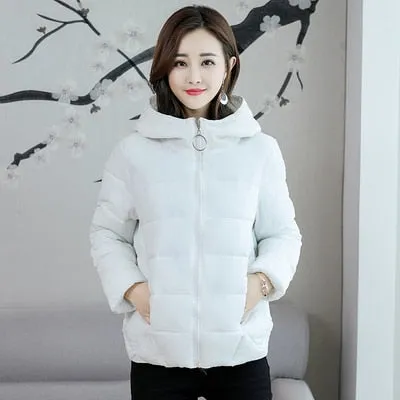 New Fashion Cotton Hooded Parkas Jacket