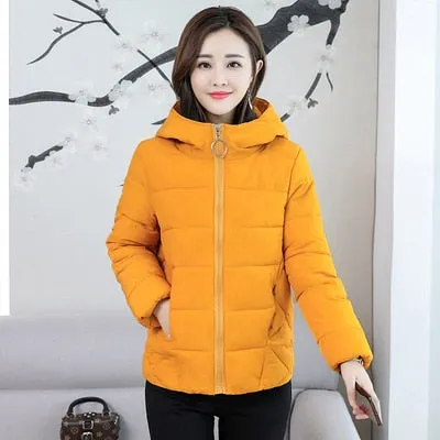 New Fashion Cotton Hooded Parkas Jacket