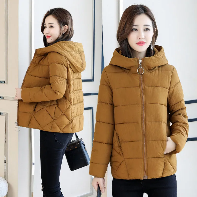 New Fashion Cotton Hooded Parkas Jacket