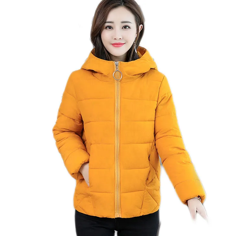 New Fashion Cotton Hooded Parkas Jacket