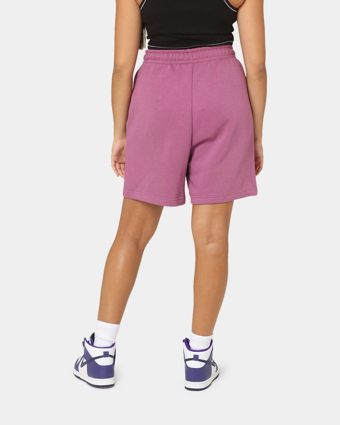 Nike Women's Nike Sportswear Essentials Fleece High-Rise Shorts Light Bordeaux