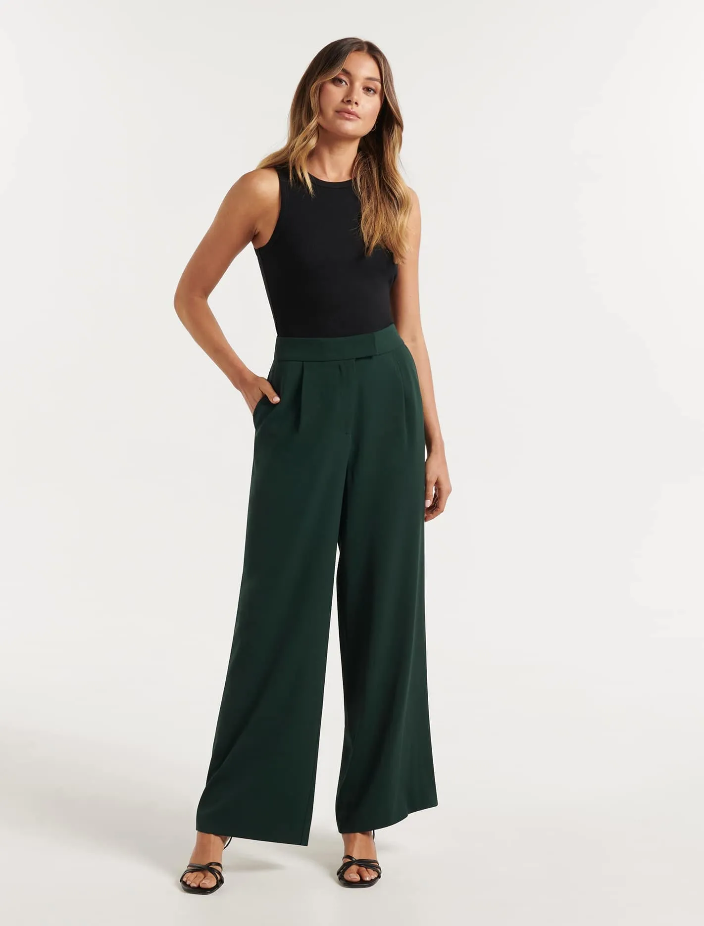 Nylah High Waisted Wide Leg Pants