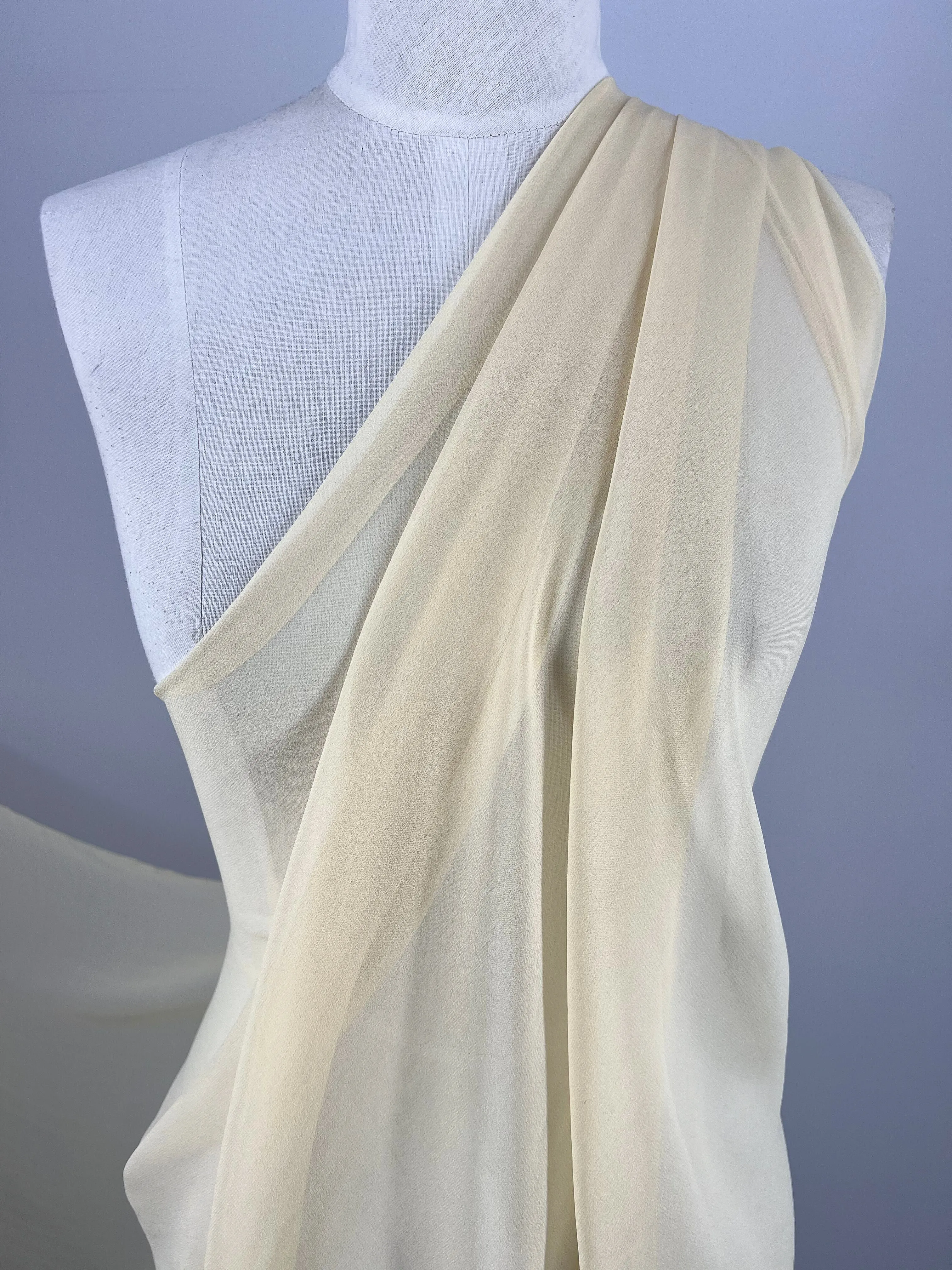 Pure Silk Georgette - Chardonay - 135cm