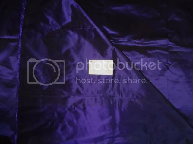 Pure SILK TAFFETA FABRIC Indigo Purple color 44&quot; wide