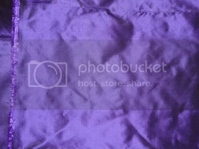 Pure SILK TAFFETA FABRIC Indigo Purple color 44&quot; wide