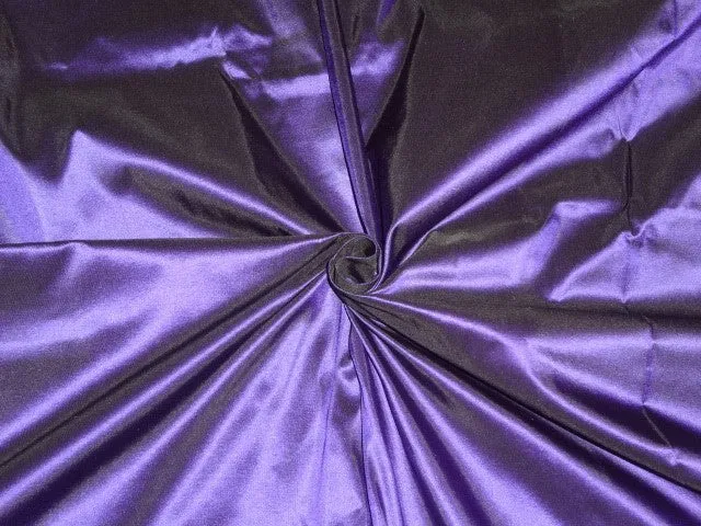 Pure SILK TAFFETA FABRIC Indigo Purple color 44&quot; wide