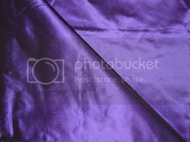 Pure SILK TAFFETA FABRIC Indigo Purple color 44&quot; wide