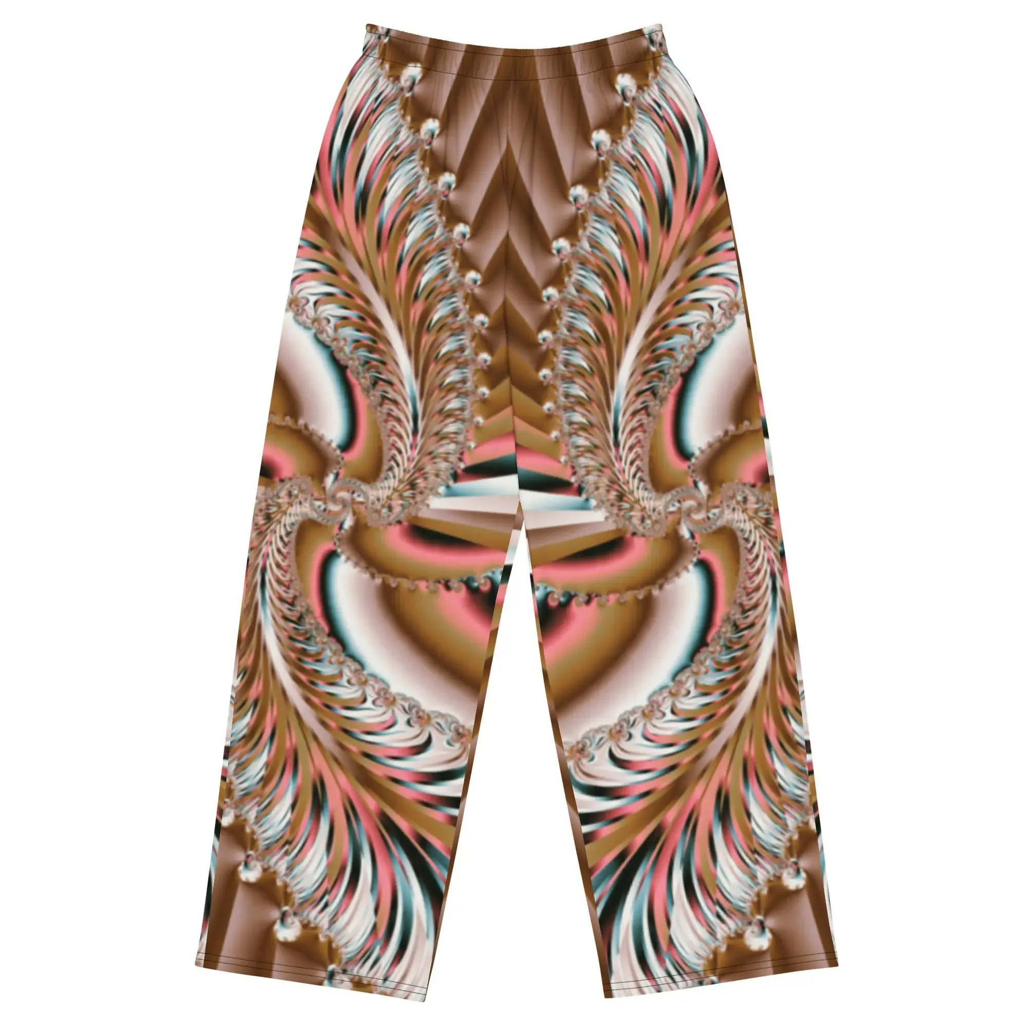 "Summer Spin" Collection - All-Over Print Unisex Wide Leg Pants