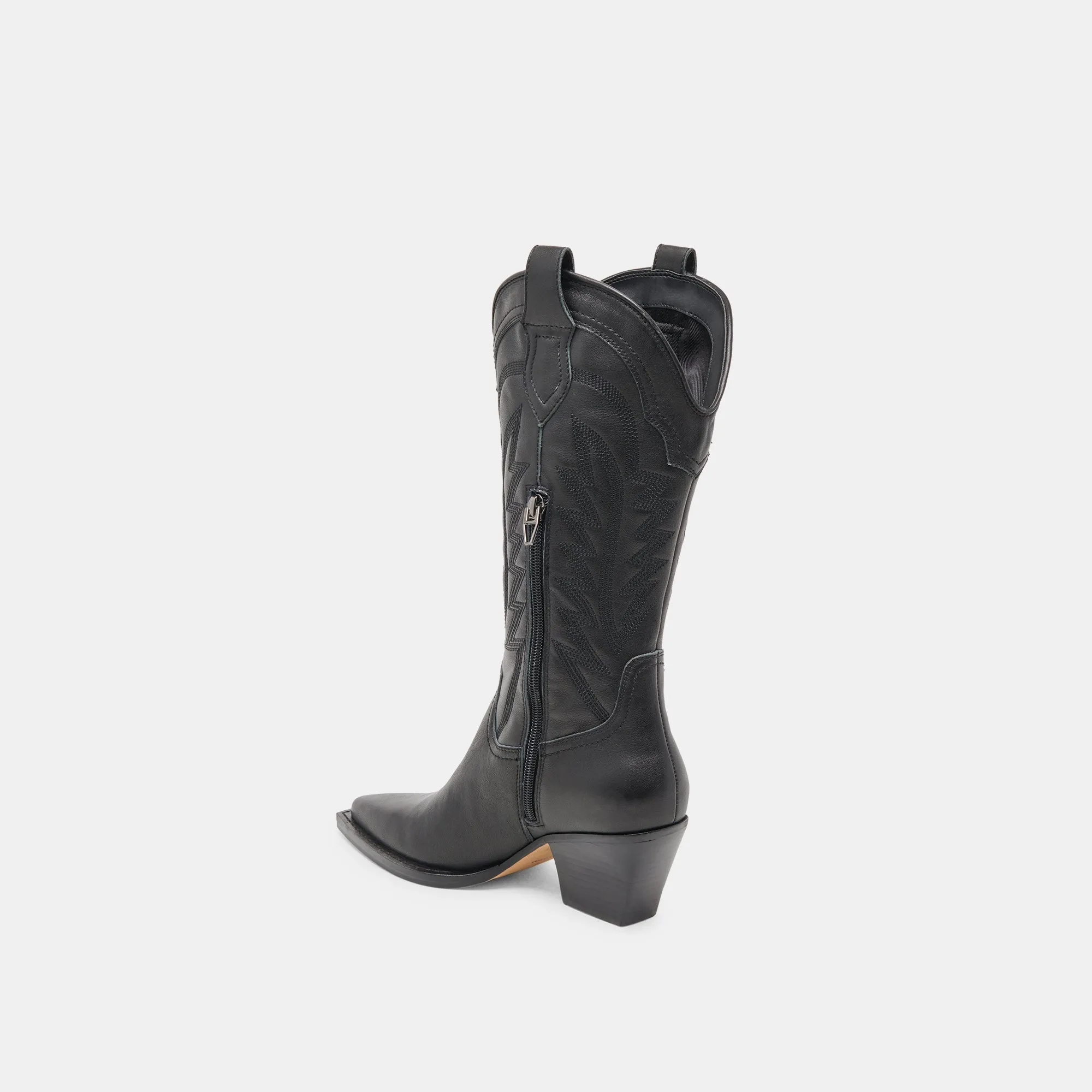 RYLAND BOOTS BLACK LEATHER