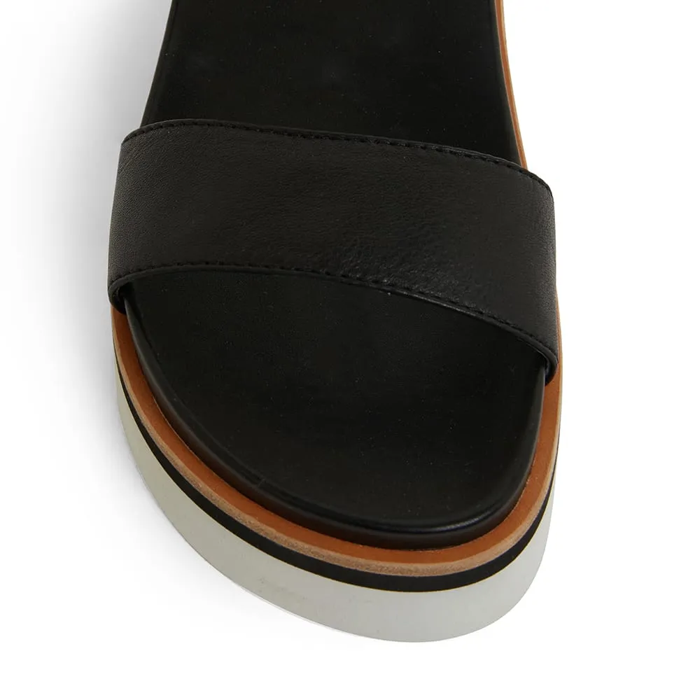 Samara Sandal in Black Leather