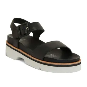 Samara Sandal in Black Leather