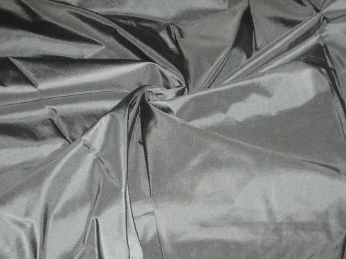 SILK TAFFETA FABRIC- Cloudy Grey colour TAF35 54&quot; wide