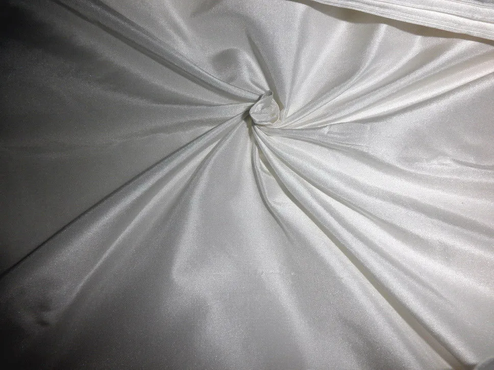 SILK TAFFETA fabric White COLOR 54" WIDE  TAF1