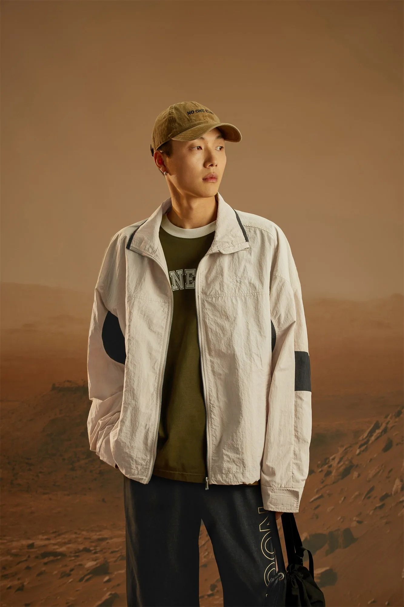 Star Circle Zip-Up Field Jacket