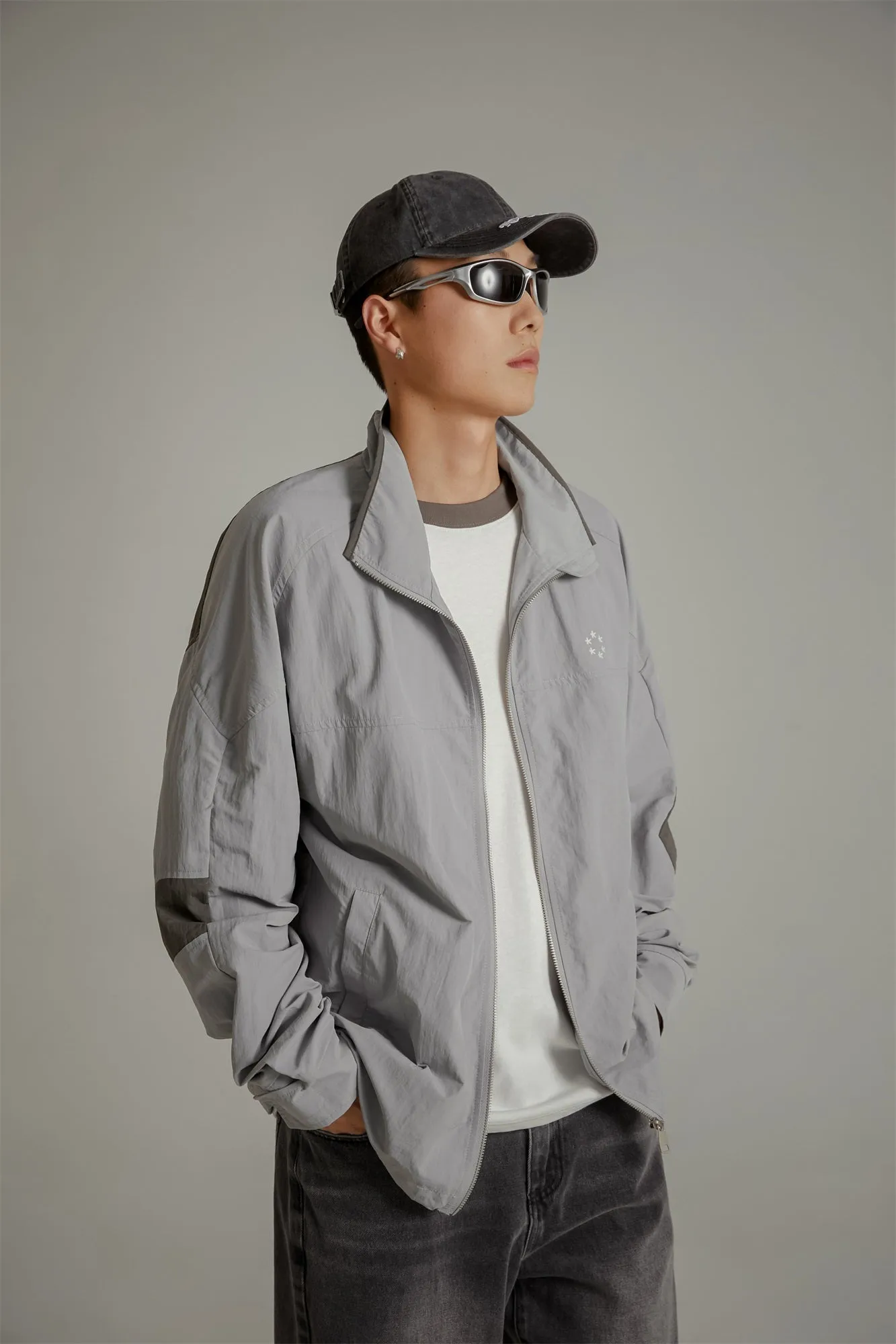 Star Circle Zip-Up Field Jacket