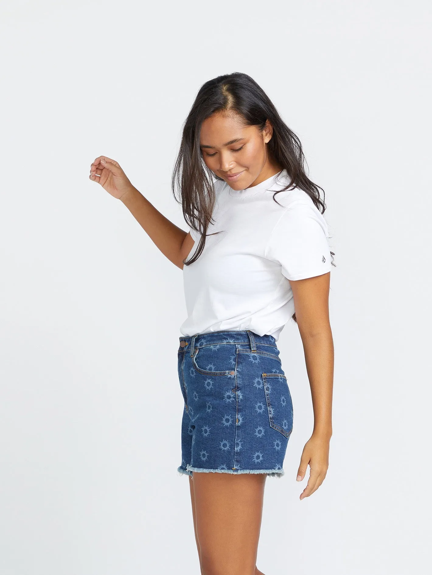 Stone Step High Rise Shorts - Vintage