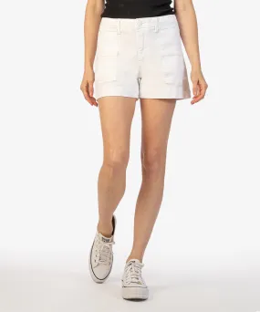 The Jane High Rise Patch Pocket Short Optic White